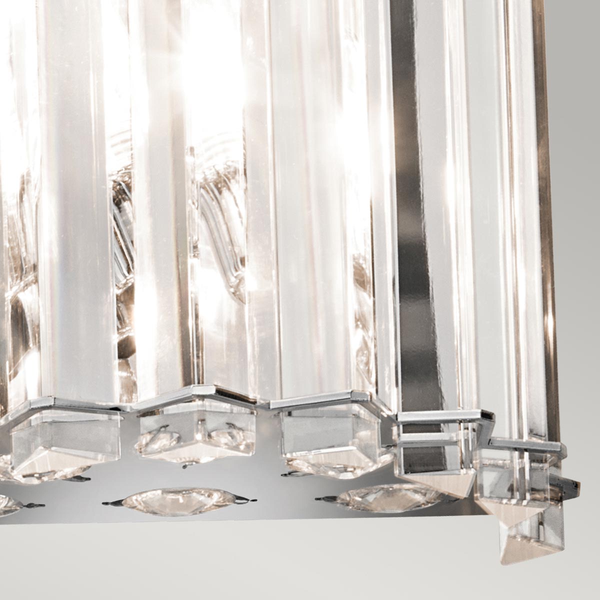 Kinkiet kryształowy Crystal, Kichler - lampa ścienna do łazienki (IP 44)