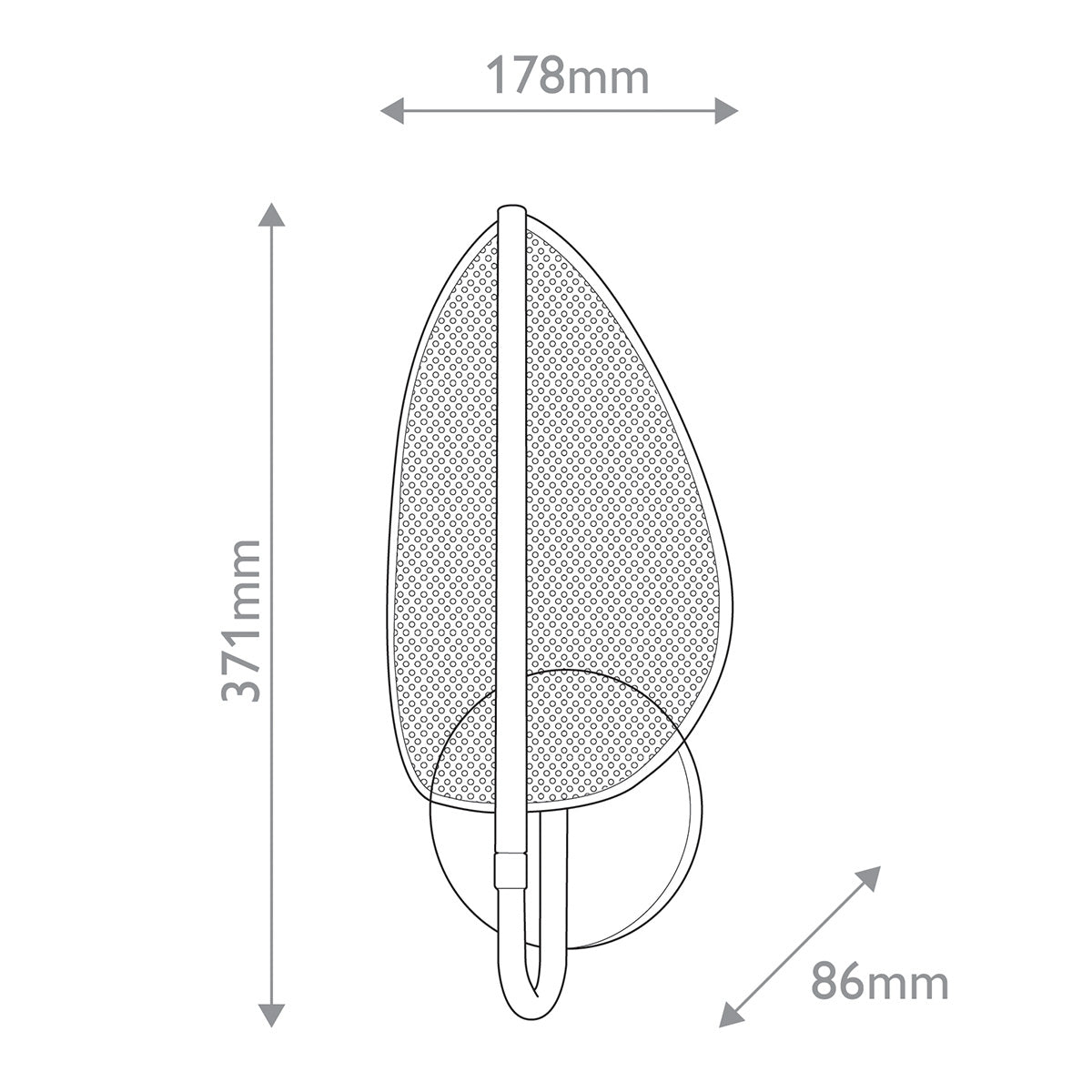Kinkiet LED Floriana - Naturalny mosiądz, Alora - ePlafoniera.pl