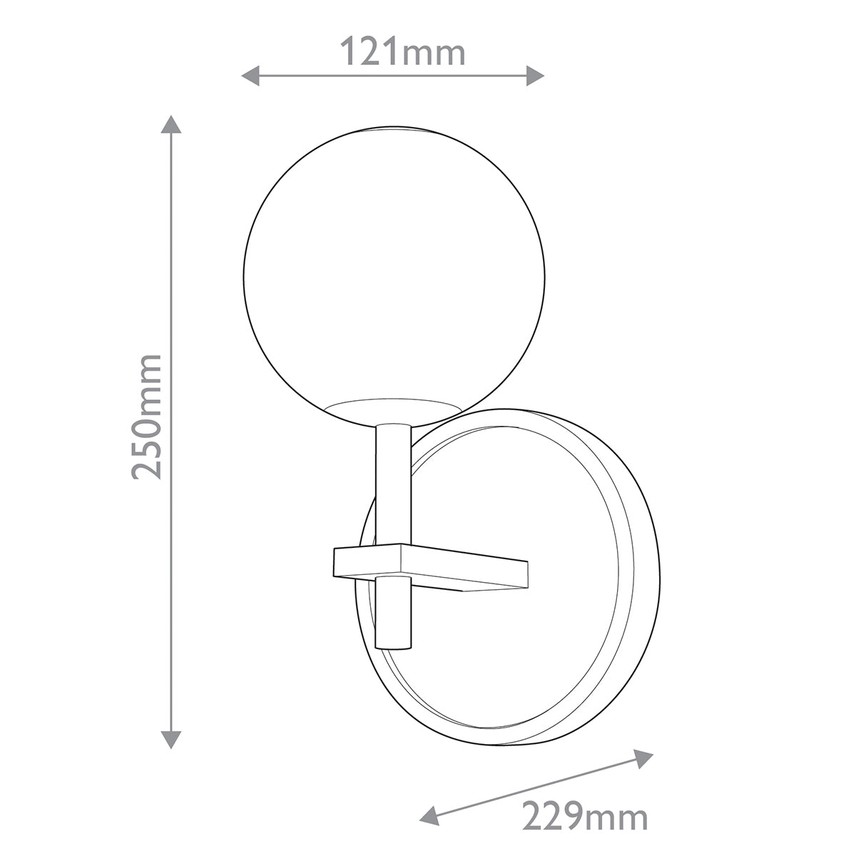 Kinkiet LED Marni - Naturalny mosiądz, Alora - ePlafoniera.pl
