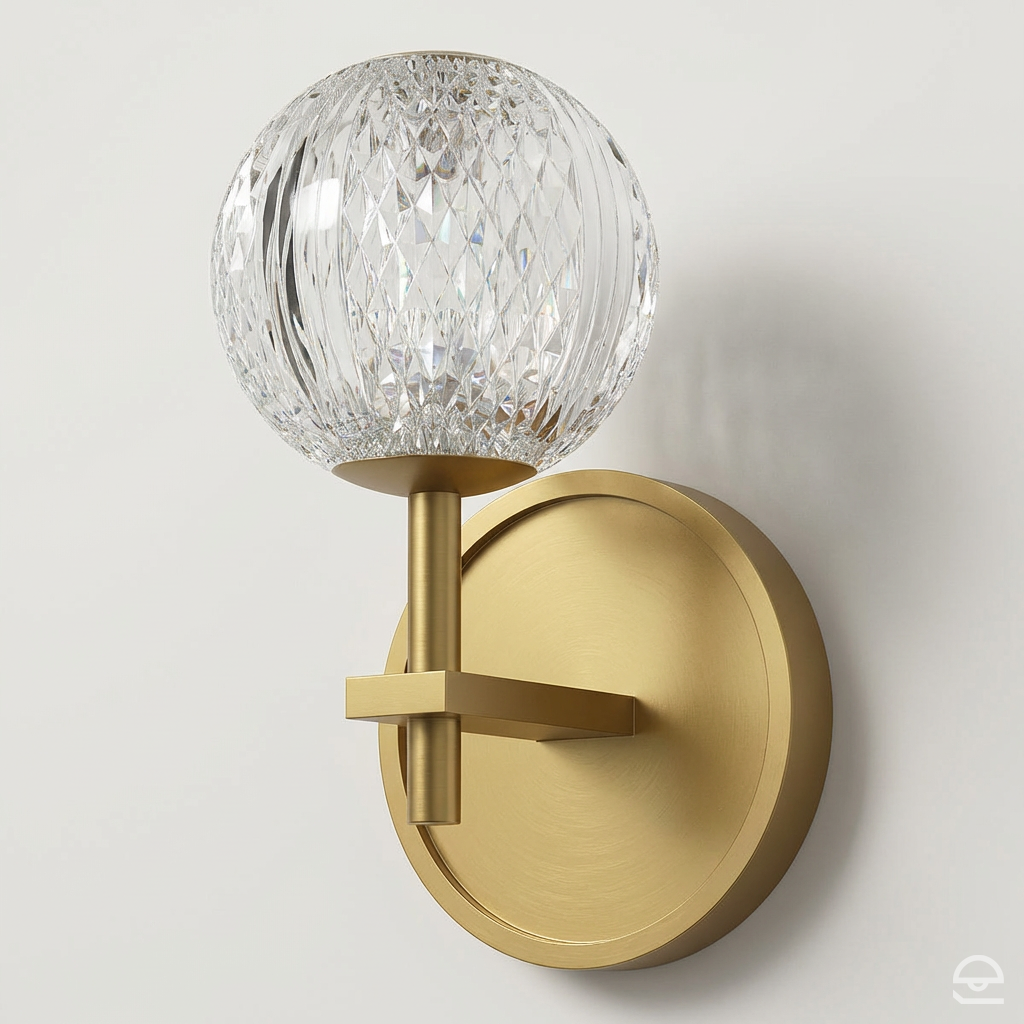 Kinkiet LED Marni - Naturalny mosiądz, Alora