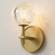 Kinkiet LED Marni - Naturalny mosiądz, Alora