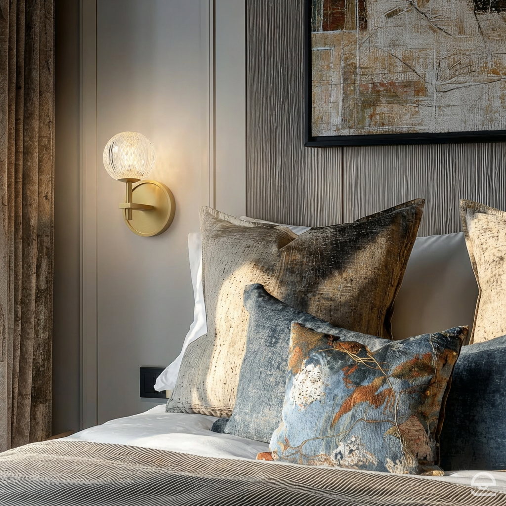 Kinkiet LED Marni - Naturalny mosiądz, Alora