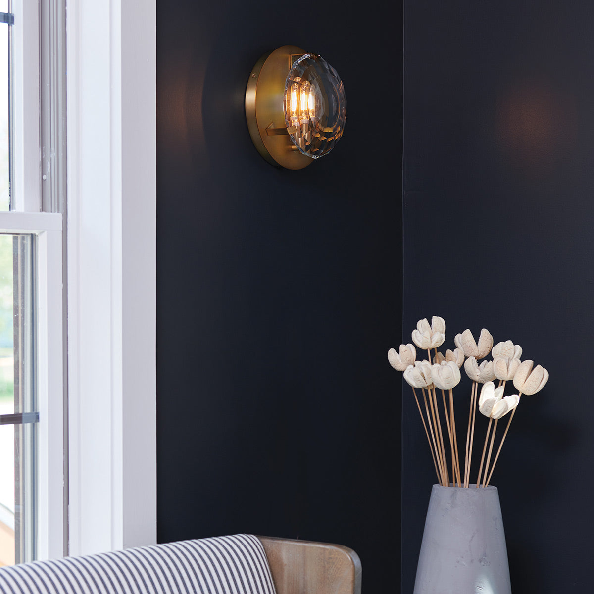 Kinkiet Leo - 1 źródło światła - Klasyczny mosiądz, Hinkley - ePlafoniera.pl