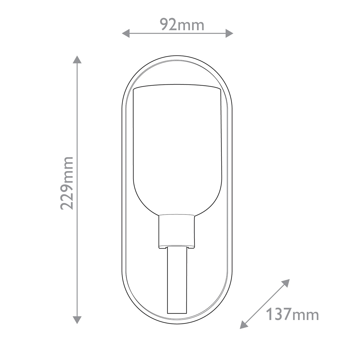 Kinkiet Lucian - 1 źródło światła - Miejski brąz, Alora - ePlafoniera.pl