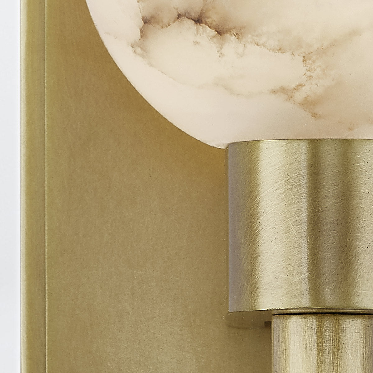 Kinkiet Lucian - 1 źródło światła - Vintage mosiądz, Alora - ePlafoniera.pl