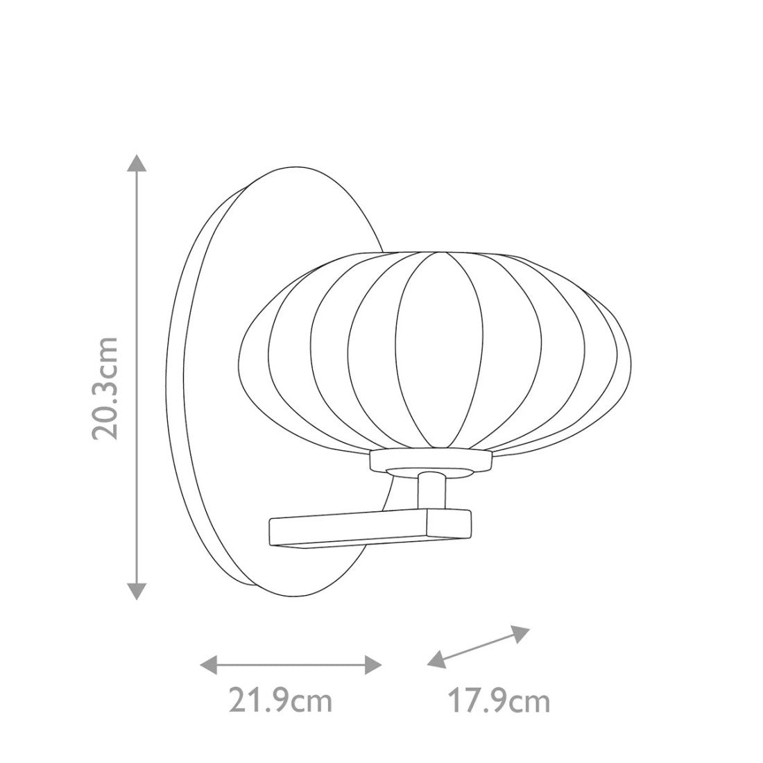 Nowoczesny kinkiet Pim - Polerowany chrom