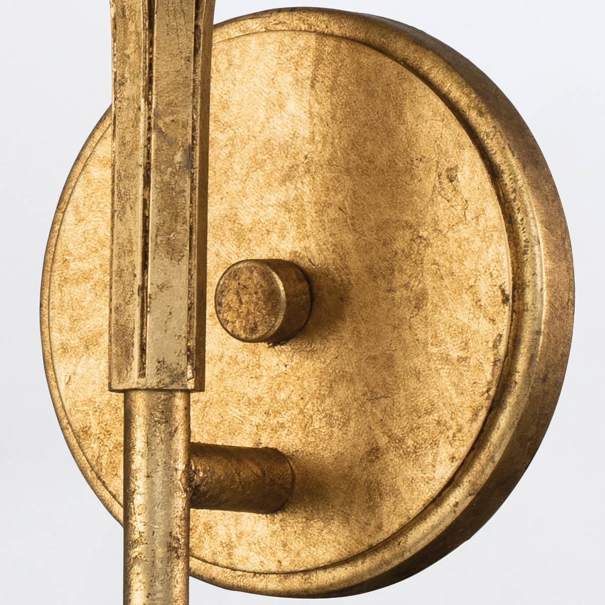 Kinkiet Sawgrass - 1 źródło światła - Płatkowe złoto, Quintiesse - ePlafoniera.pl