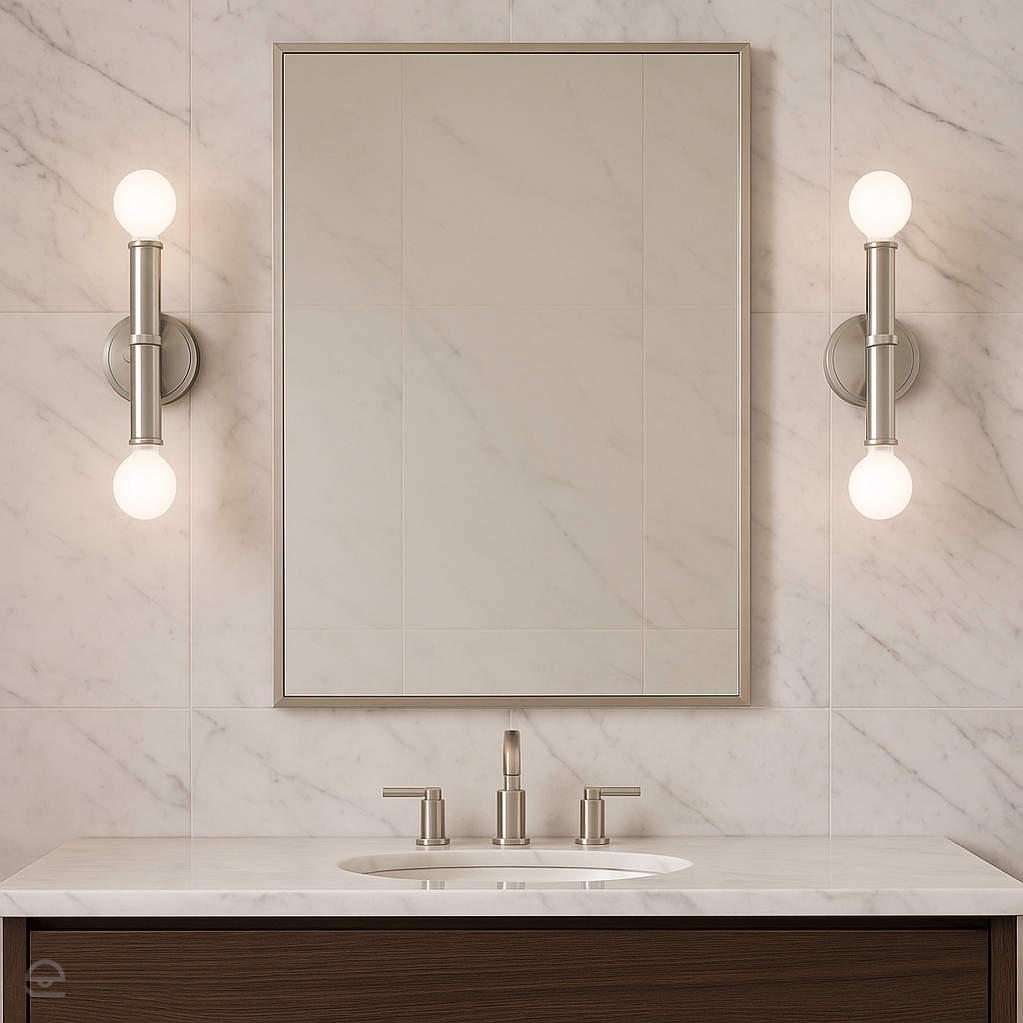 Kinkiet Torche do łazienki - Szczotkowany nikiel / IP44