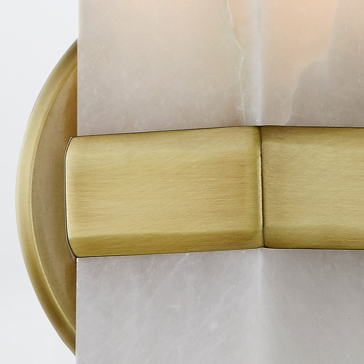 Kinkiet Valencia - 1 źródło światła - Vintage mosiądz, Alora - ePlafoniera.pl