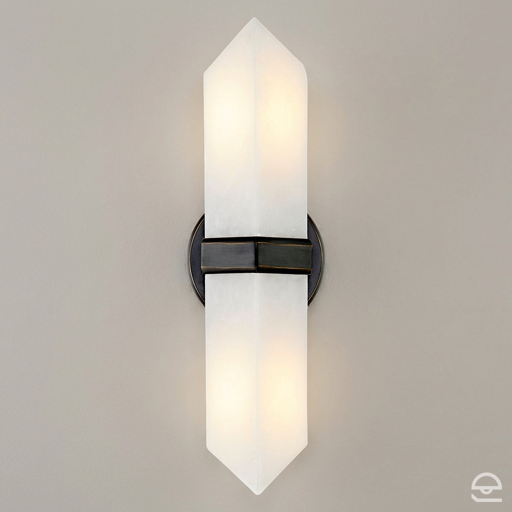 Kinkiet Valencia - 2 źródła światła - Miejski brąz, Alora