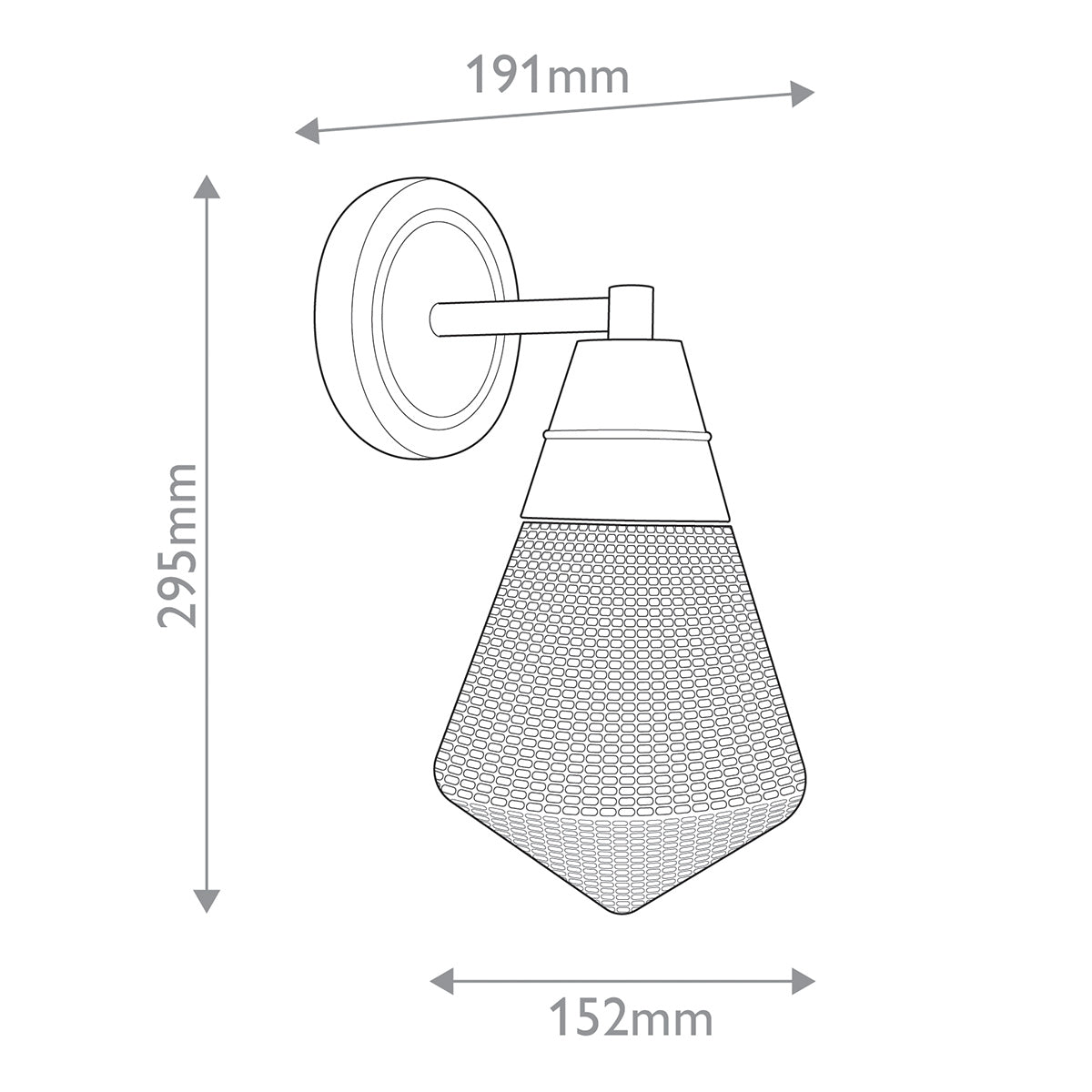 Kinkiet Willard - 1 źródło światła - Miejski brąz, Alora - ePlafoniera.pl