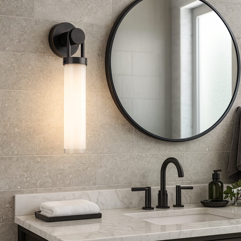 Kinkiet Wynwood - 1 źródło światła - Miejski brąz, Alora