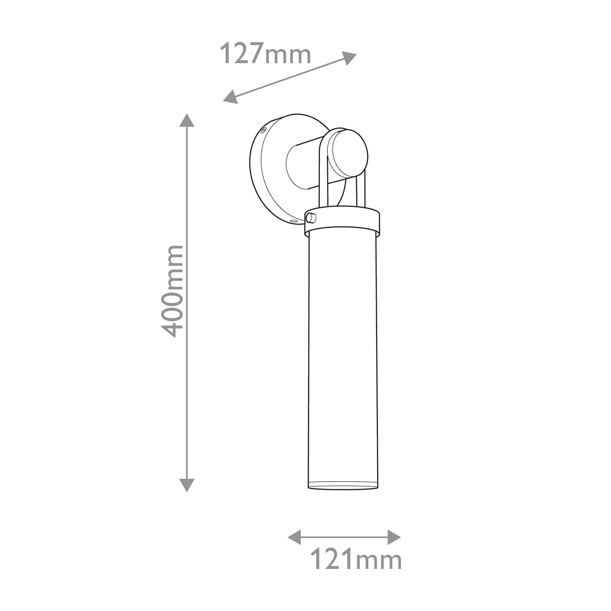 Kinkiet Wynwood - 1 źródło światła - Miejski brąz, Alora - ePlafoniera.pl