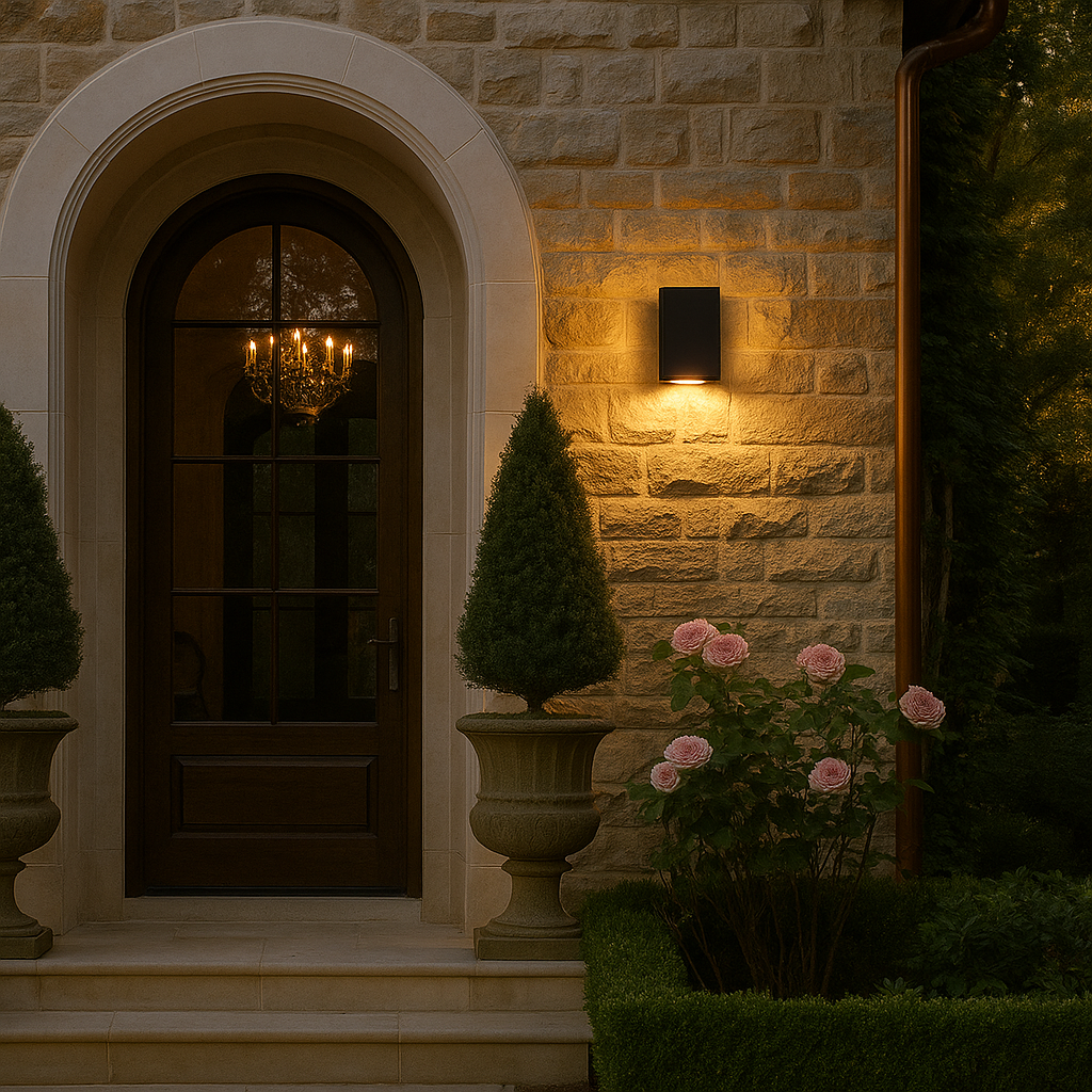 Kinkiet zewnętrzny grafit (tuba kwadrat spot 13,7cm, 1x GU10) lampa na zewnątrz, SU-MA (Midi) 1459