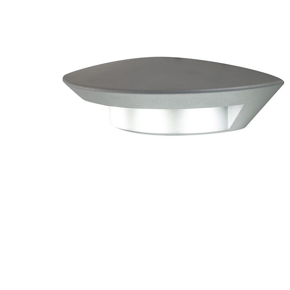 Kinkiet zewnętrzny srebrny UFO - SU-MA, lampa zewnętrzna LED 7W, ścienna / ogrodowa