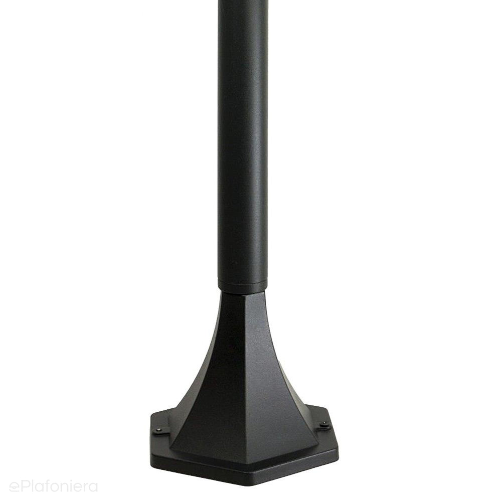 Klasyczna latarnia, czarna lampa zewnętrzna ogrodowa (stojąca 146/116/86cm, 1x E27) SU-MA (Cadiz)