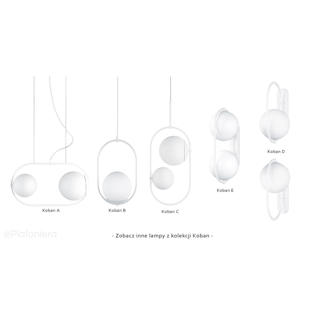 Koban A - czarna sufitowa lampa wisząca do salonu i sypialni, Ummo