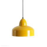 Kolorowa lampa wisząca, metalowa pojedyncza, Como Mustard (Aldex)