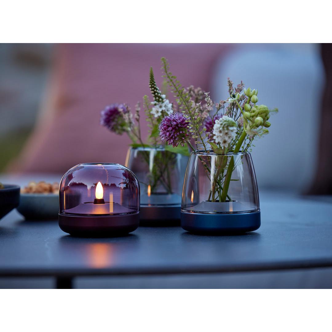 Kooduu Glow 10 Cobalt Blue - Lampa stołowa / świecznik (do wewnątrz i na zewnątrz)
