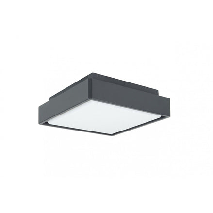Kwadratowa plafoniera Beni zewnętrzna, LED, nad wejście z IP65 - SU-MA