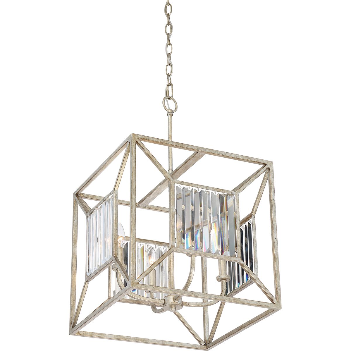 Lakeside - lampa wisząca z kryształami w stylu pałacowym (Quoizel)