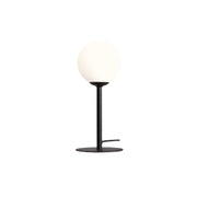 Lampa biurkowa 35cm - rurka czarna, jedna mleczna kula 14cm (E14) Aldex (Pinne) 1080B1