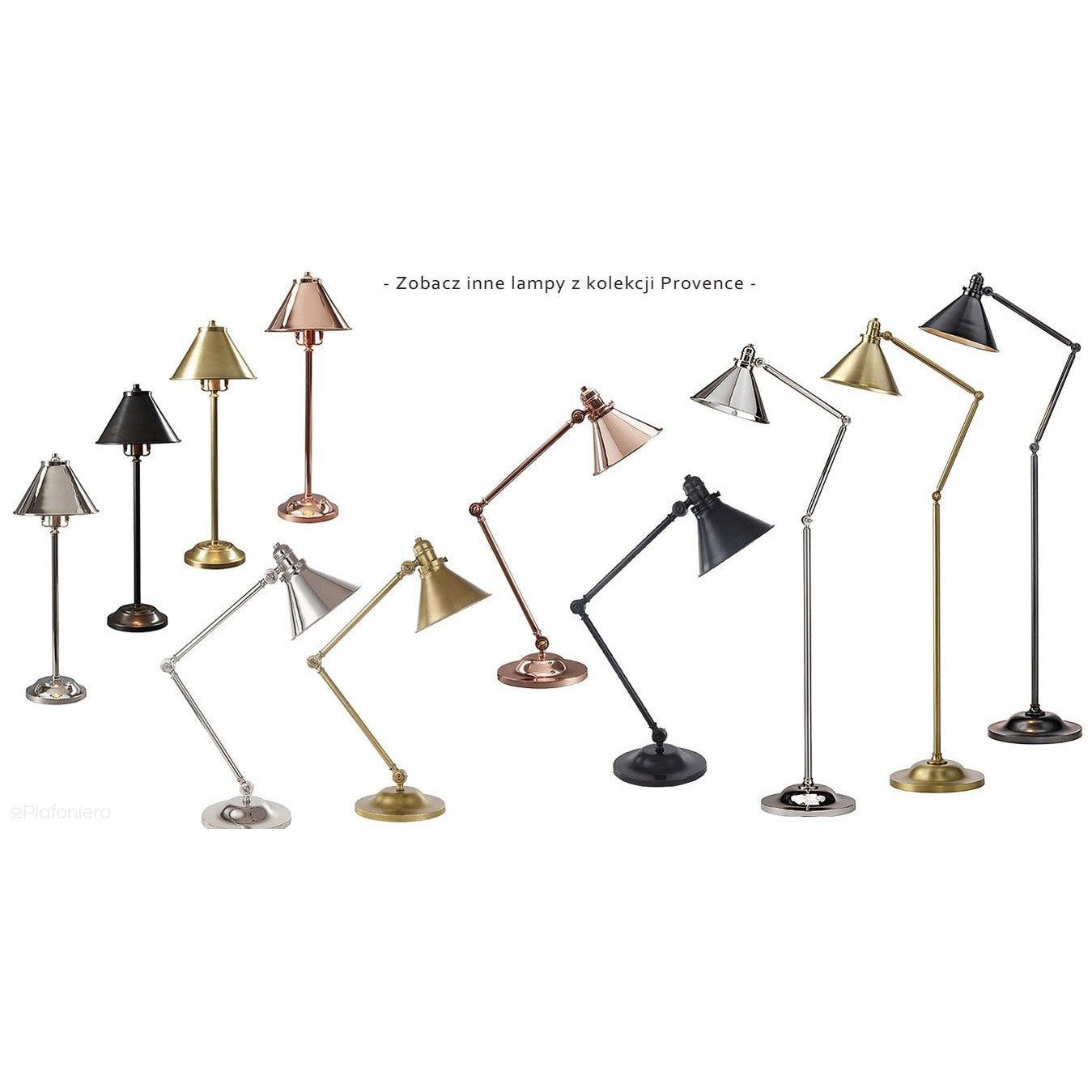 Lampa biurkowa Provence ze starym brązem - Elstead (1xE14)