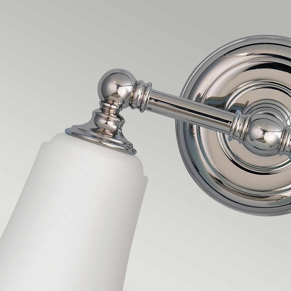 Lampa do łazienki (mleczne szkło, chrom) kinkiet łazienkowy (G9 2x4W) Feiss (Huguenot)