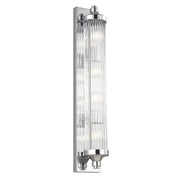 Lampa do łazienki wys.74cm ścienna szklana - kinkiet chrom (G9 4x4W) Feiss (Paulson)