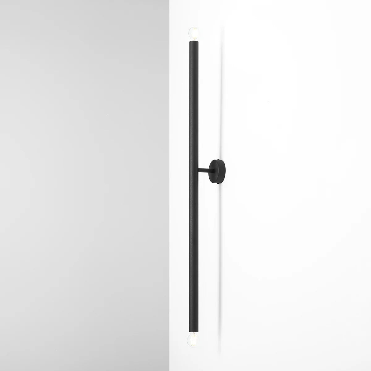Lampa do salonu, czarny kinkiet Tubo Wall Black L - Aldex (2xE14) 1072D1L
