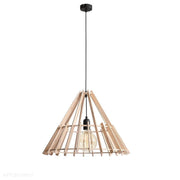 Lampa drewniana do salonu, sypialni (wisząca 1xE27) Aldex (Ferb) 993G - ePlafoniera