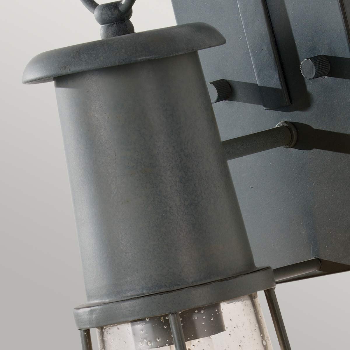 Lampa metalowa loftowa kinkiet - latarnia w starym stylu 1xE27, Feiss (Chelsea Harbor)
