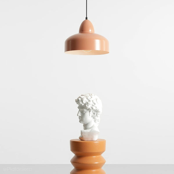 Lampa nad wyspę kuchenną, kolorowa metalowa, Como Coral (Aldex)