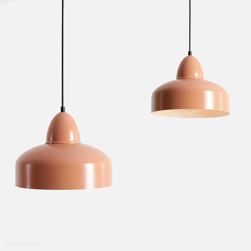 Lampa nad wyspę kuchenną, kolorowa metalowa, Como Coral (Aldex)