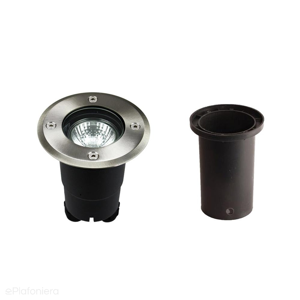 Lampa najazdowa zewnętrzna okrągła 10cm (1x GU10) SU-MA (Pabla)
