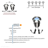 Lampa najazdowa/podwodna ogrodowa zewnętrzna IP 67 (0,5W, niebieska) (system 12V LED) Alpha