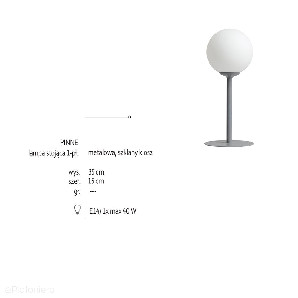 Lampa nocna stojąca Pinne Mustard, biurkowa do pokoju dziecięcego - Aldex