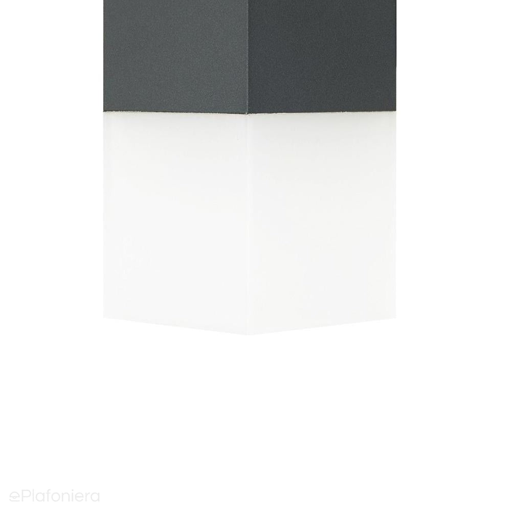 Lampa ogrodowa sufitowa zewnętrzna (grafit/czarny/szary) (20,5cm 1x E27) SU-MA (cube)