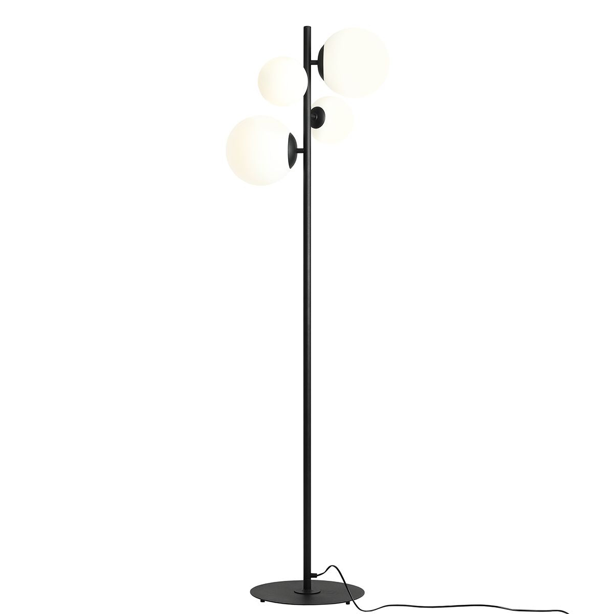 Lampa podłogowa Bloom Floor Black, czarna - Aldex, 1091A1 (2xE14/2xE27)