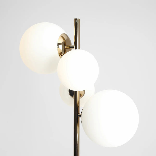 Lampa podłogowa Bloom Floor Gold, złota - Aldex 1091A30, (2xE14/2xE27)