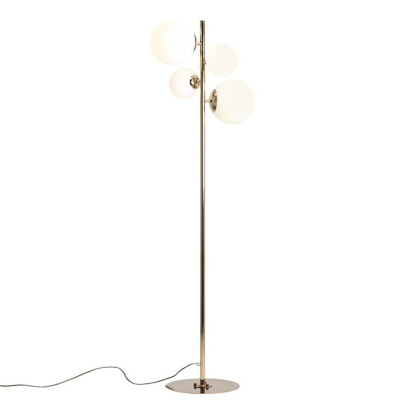 Lampa podłogowa Bloom Floor Gold, złota - Aldex 1091A30, (2xE14/2xE27)