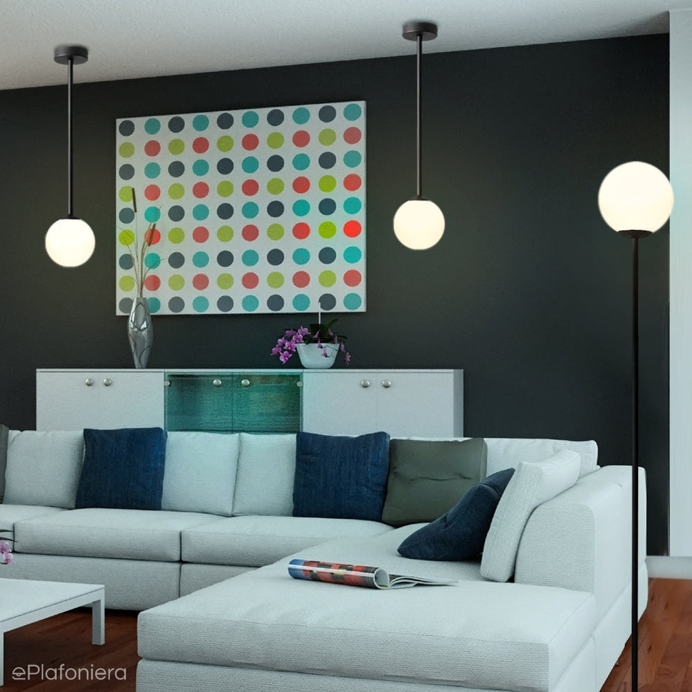 Lampa podłogowa czarna Pinne 162cm - Aldex (E14) 1080A1