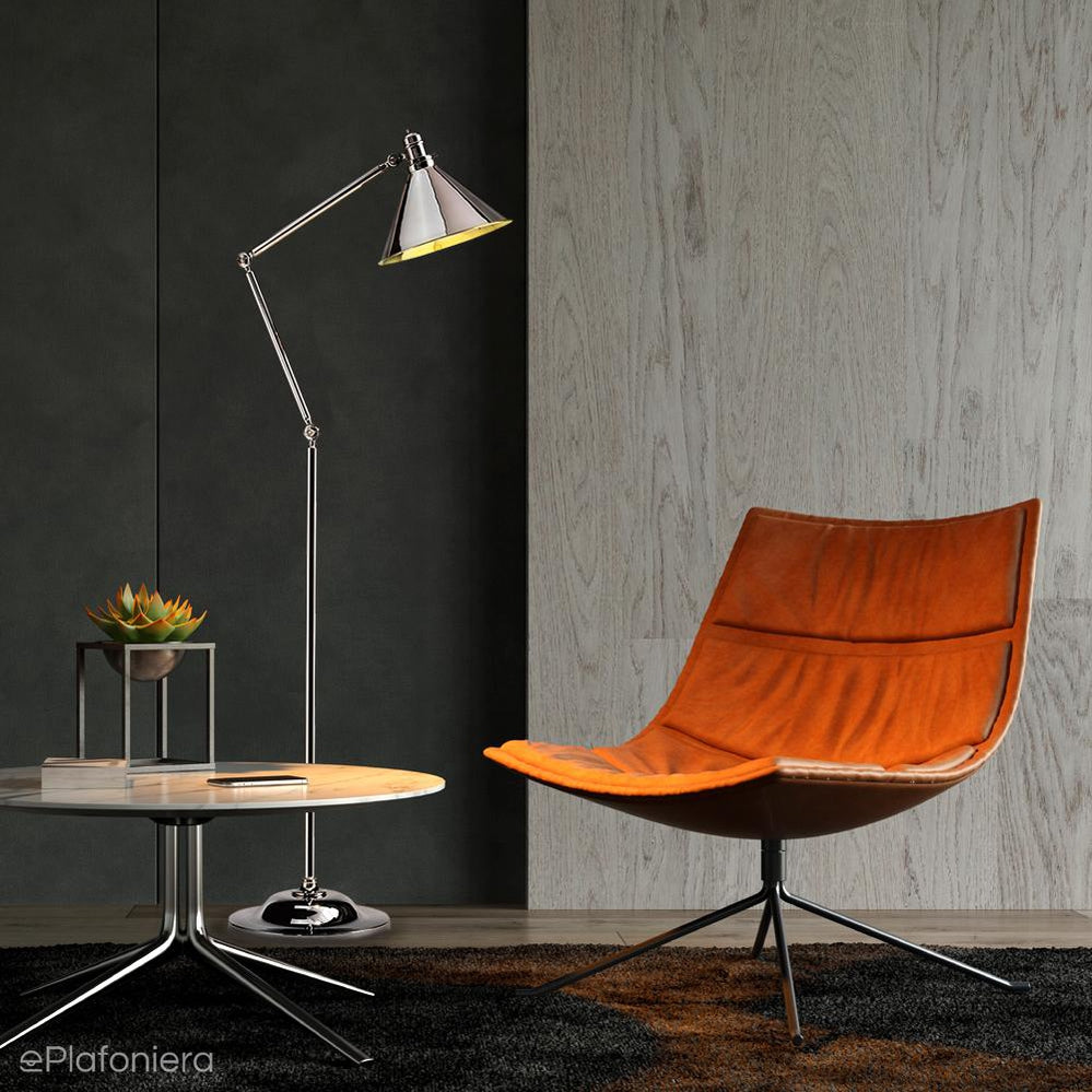 Lampa podłogowa Provence (polerowany nikiel) - Elstead (1xE27)
