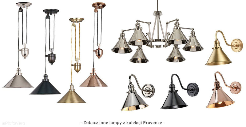 Lampa Provence (polerowany nikiel) - Elstead (1xE27)