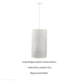 Lampa rattanowa wisząca w stylu boho 25cm - do salonu sypialni (Rotang-004, 1xE27) ręcznie robiona