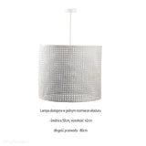 Lampa rattanowa wisząca w stylu boho 50cm - do salonu sypialni (Rotang-007, 1xE27) ręcznie robiona