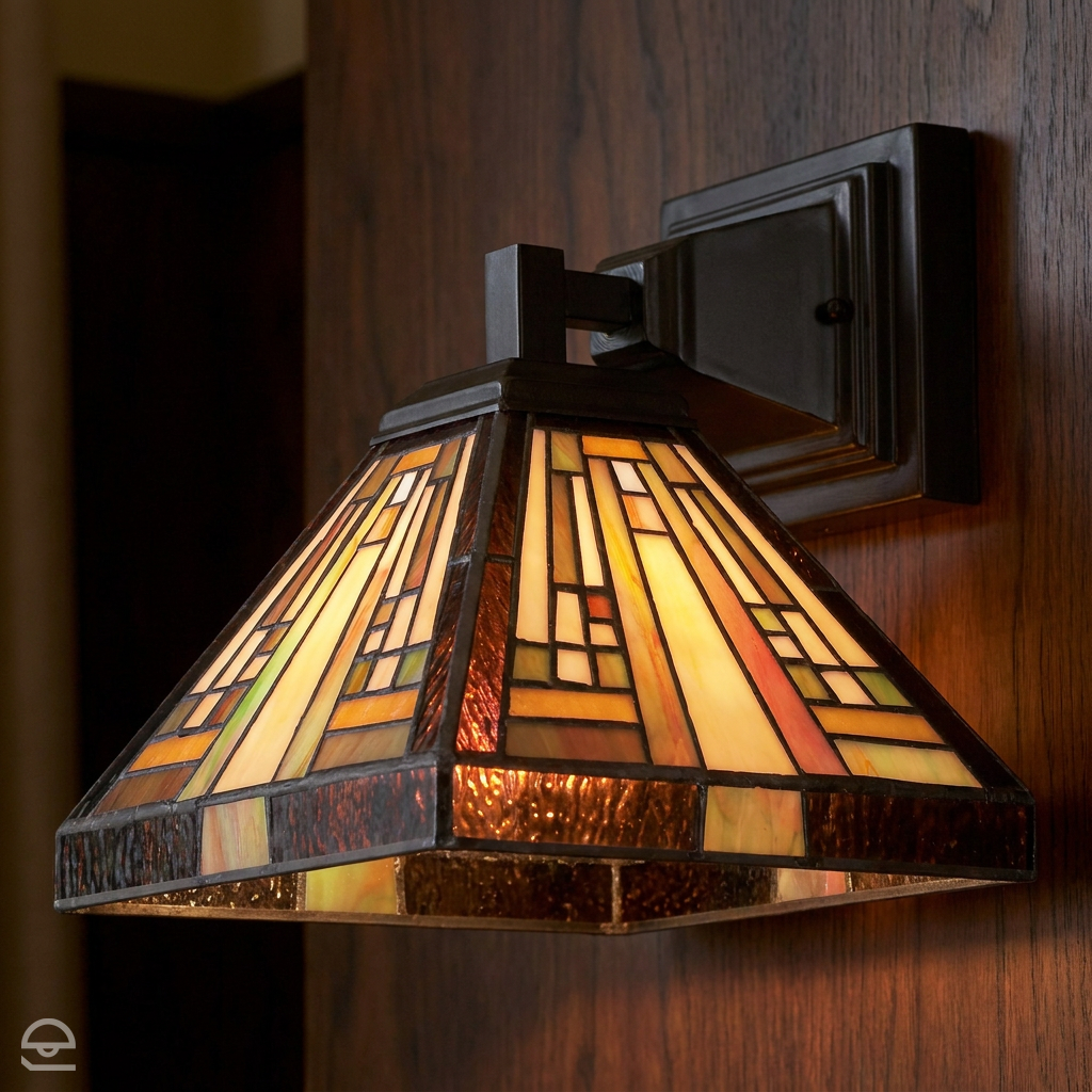 Lampa ścienna - kinkiet w stylu Tiffany, Stephen, Quoizel