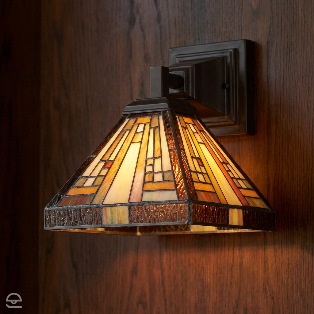 Lampa ścienna - kinkiet w stylu Tiffany, Stephen, Quoizel