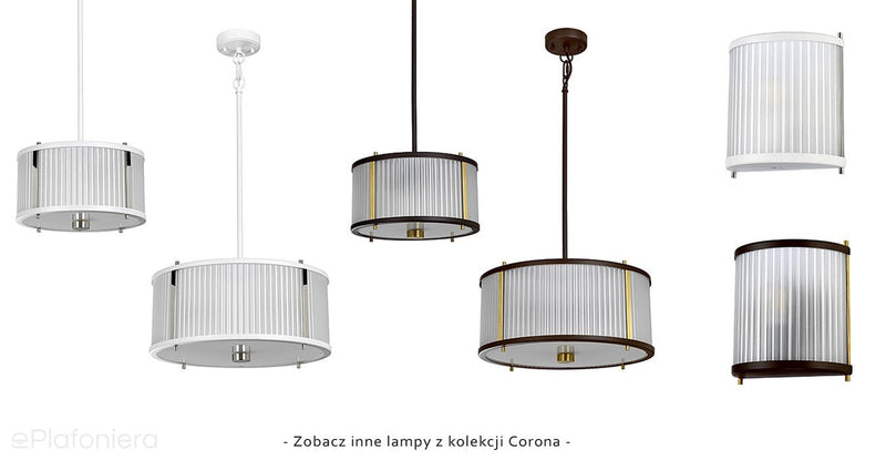 Lampa ścienna szklana (stary brąz) kinkiet do kuchni salonu sypialni (1xE27) Elstead (Corona)