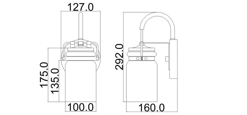 Lampa ścienna szklany klosz (nikiel) kinkiet do kuchni salonu 1xE27, Kichler (Brinley)